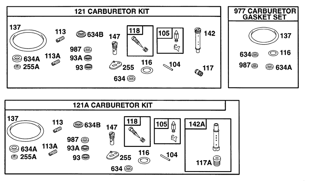 Gasket Sets 2 Diagram and Parts List for 161432-0126-XX  Briggs and Stratton Engine